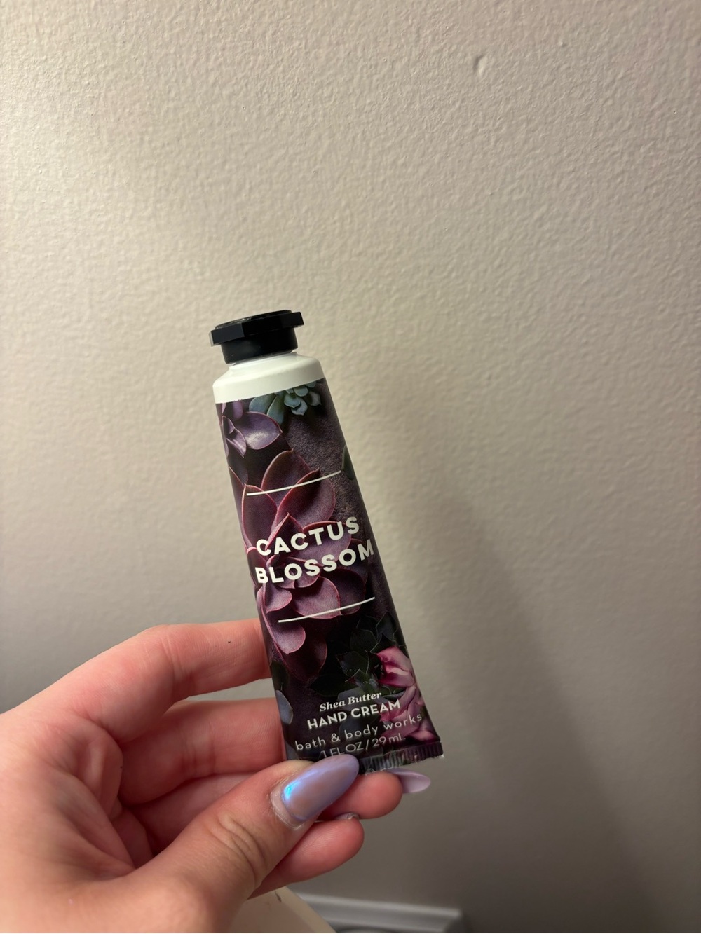 Bath & Body Works Cactus Blossom Hand Cream - Purple Floral Tube